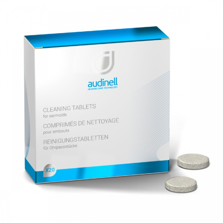  Ταμπλέτες καθαρισμού & απολύμανσης ακουστικών βαρηκοΐας Audinell 